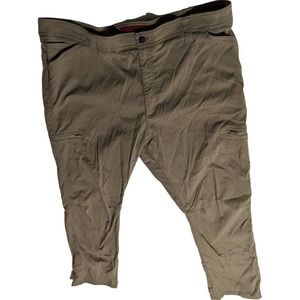Wrangler Outdoor Series Pants Cargo Men's 40x32 Khaki Hiking Utility Workwear